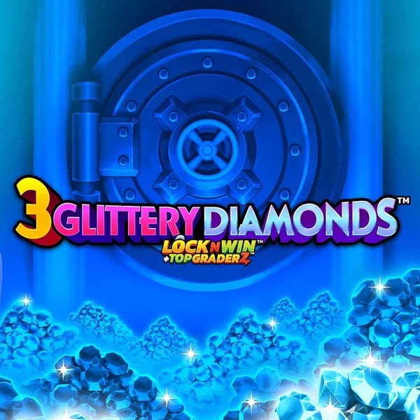 3 Glittery Diamonds game by PearFiction Studios – logo hosted on Rodeo Casino
