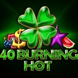40 Burning Hot slot logo by Amusnet Interactive at Rodeo Casino