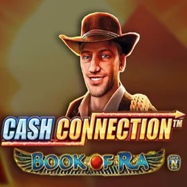 Cash Connection Book Of Ra by Novomatic, showcased at rodeoslots.org – game logo