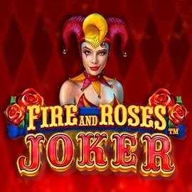 Fire and Roses Joker slot logo by Triple Edge Studios at Rodeo Casino