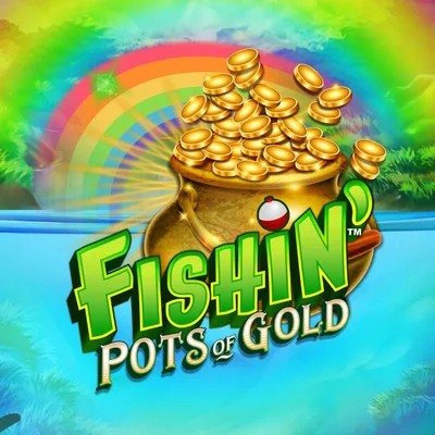 Fishin Pots Of Gold logo by Gameburger Studios Rodeo Casino