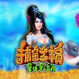 Fu Fish online game logo by Skywind Group on rodeoslots.org