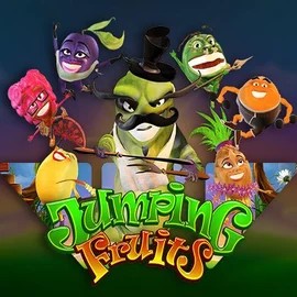 Jumping Fruits slot logo by Wazdan at Rodeo Casino