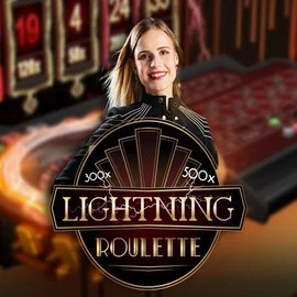 Try Lightning Roulette slot by Evolution on rodeoslots.org – logo image