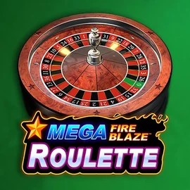 Mega Fire Blaze Roulette slot visual from Playtech available on rodeoslots.org