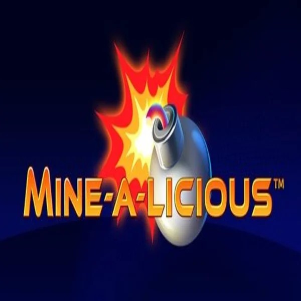 Mine a Licious online game logo by Playtech on rodeoslots.org