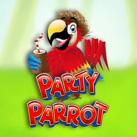 Party Parrot online game logo by Rival on rodeoslots.org