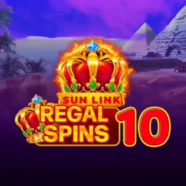 Enjoy Regal Spins 10 by PatePlay – logo hosted on rodeoslots.org