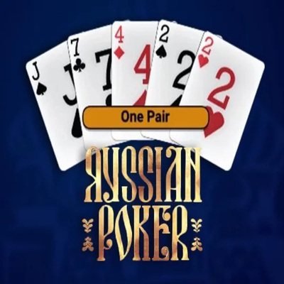 Russian Poker slot visual from OneTouch Games available on rodeoslots.org
