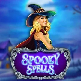 Try Spooky Spells slot by Novomatic on rodeoslots.org – logo image
