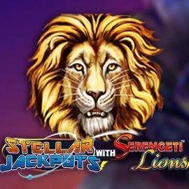 Try Stellar Jackpots with Serengeti Lions slot by Lightning Box Game on rodeoslots.org – logo image
