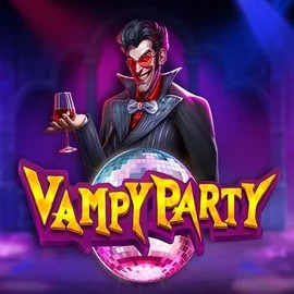 Vampy Party online game logo by Pragmatic Play on rodeoslots.org