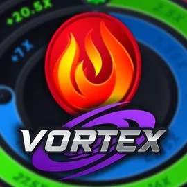 Vortex (Turbo Games) slot logo by Turbo Games at Rodeo Casino